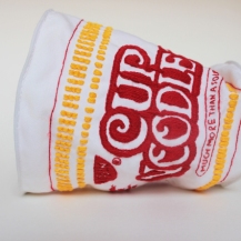 Cup Noodles 2013 Fabric, thread, wire 4″x3.5″x3.5″, Jessica So Ren Tang